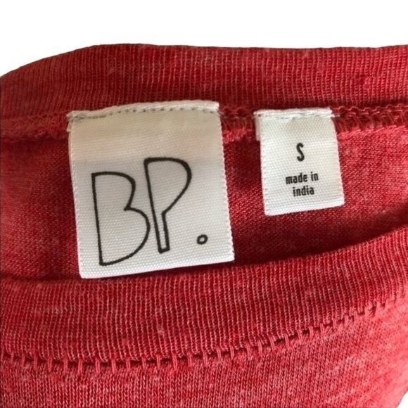 BP tuck front coral color long sleeved tee size small - Picture 5 of 5